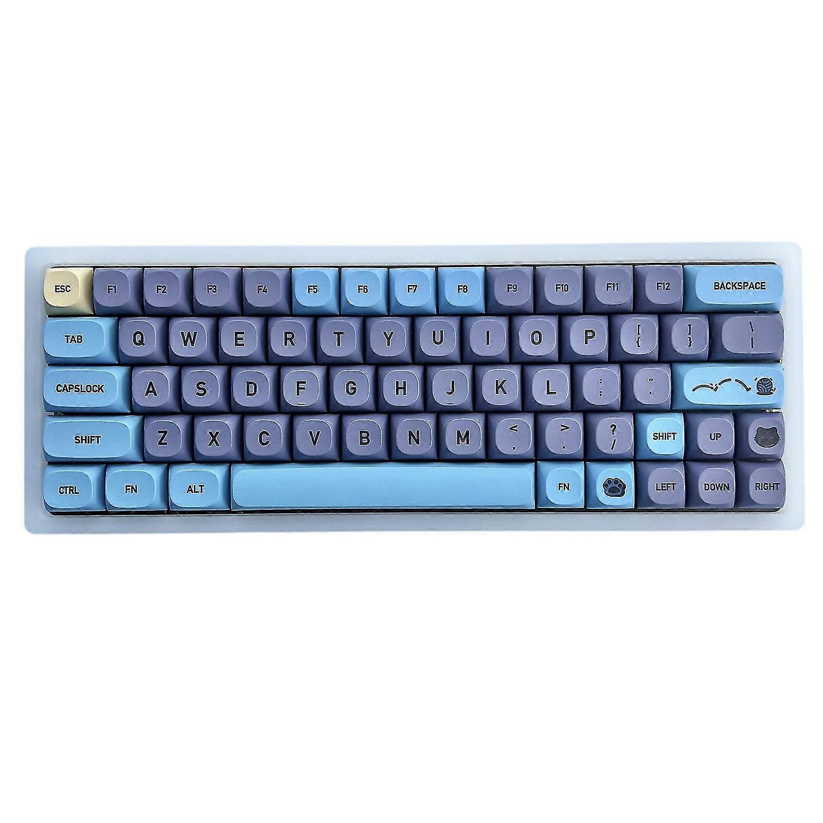 Pudding Keycap Set 125 Keys Backlit Switch Mechanical Keyboard Bluetooth