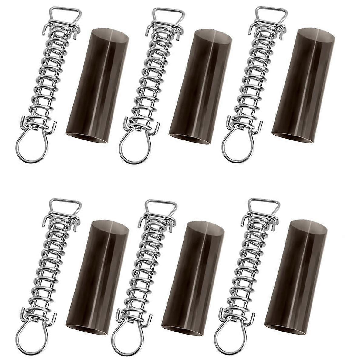 6Pack Pool Winter Cover Spring with Pool Protective Spring Cover with Stopper D Ring & Vinyl Spring