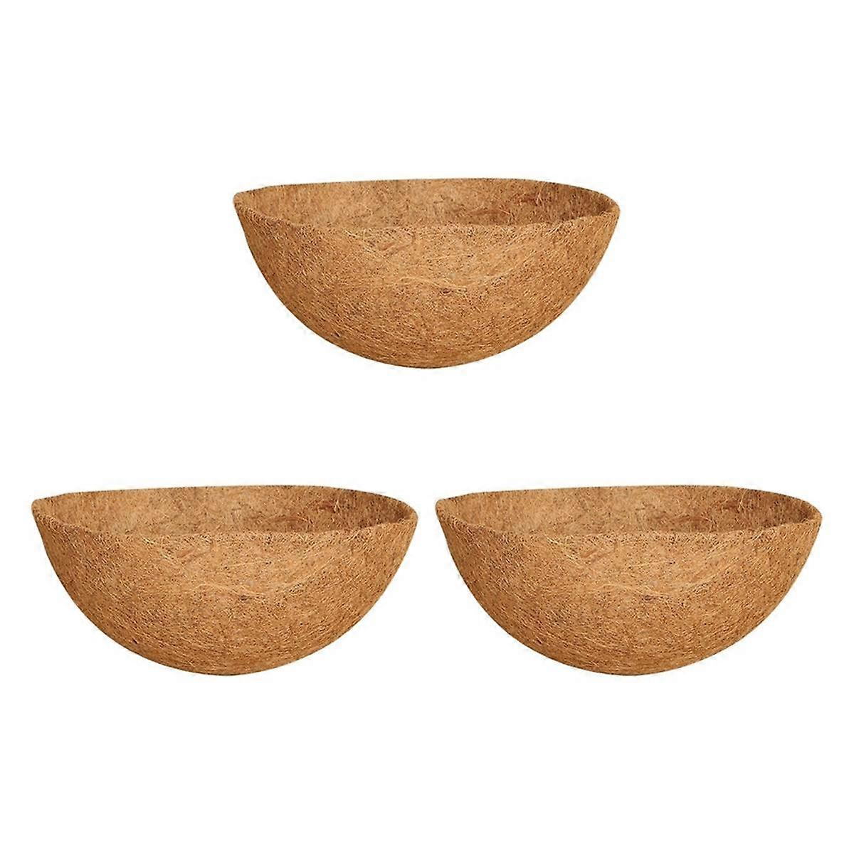 12-tums hängande korgfoder, rund planteringsfoder för hängande korg, kokosfiberfoder för hängande korgar, växtblomma