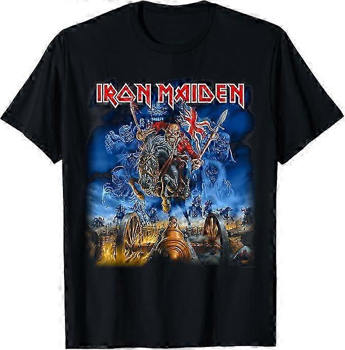 Iron Maiden - Camiseta Trooper Material retrô da moda