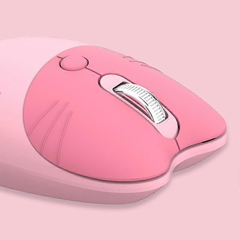 Cute Cat Cartoon Wireless Mouse - Silent, Ergonomic, and Precise Navigation