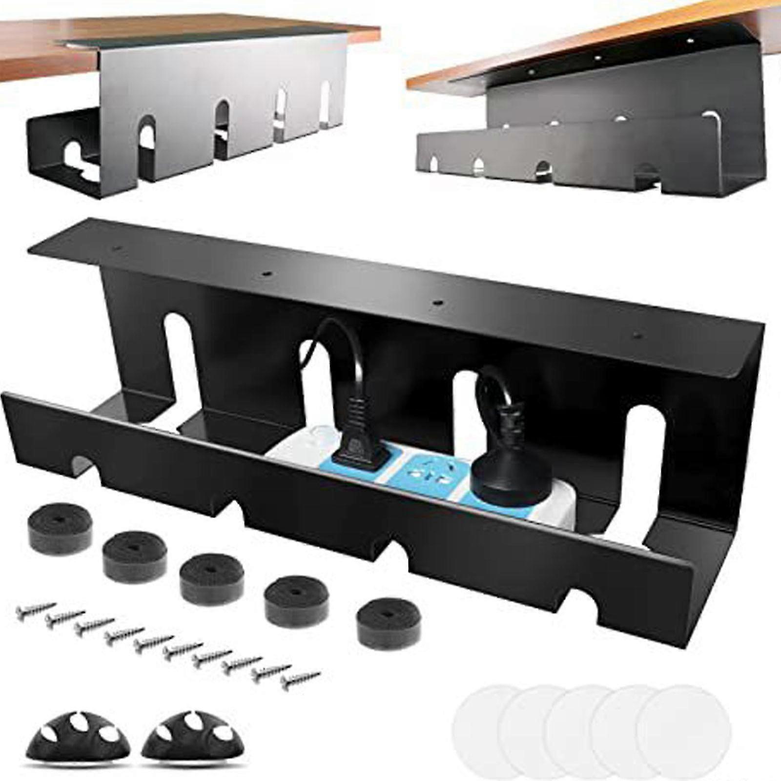 Cable Management Under Desk No Drill Under Desk Cable Management Cable Tray,100% New