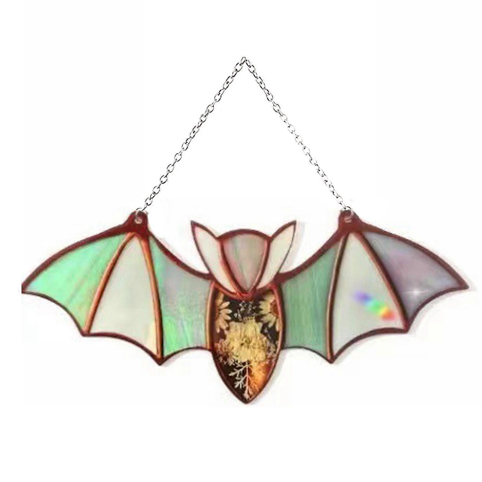 Bat Stained Glass Window Hanging Suncatcher for Window