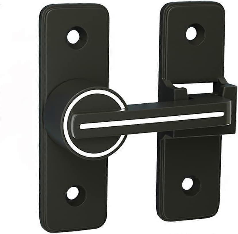 Hook latch for 180 hinged door