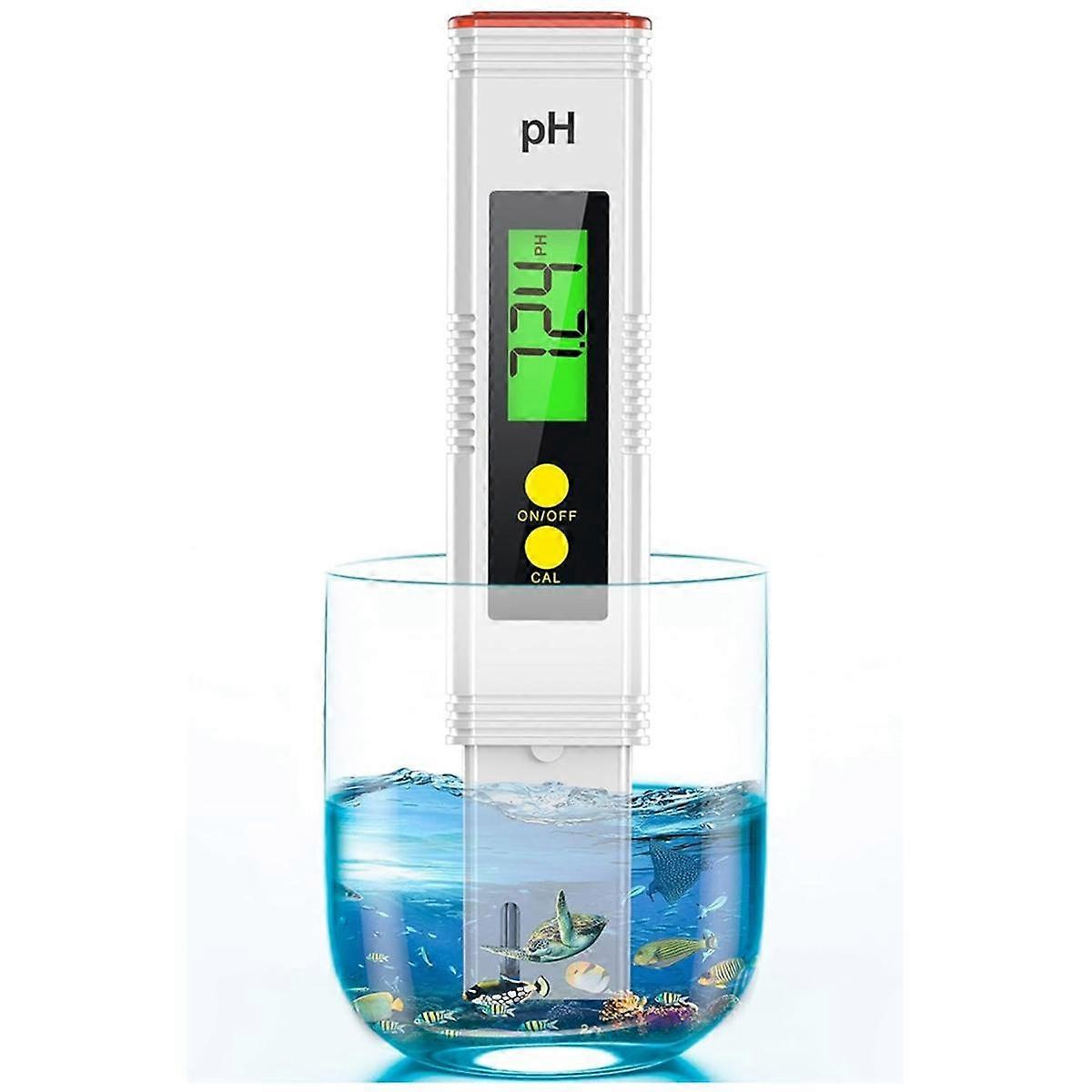 PH Meter for Water, PH Tester 0.01 High Accuracy Water Quality Tester with 0-14 PH Measurement Range, PH Meter