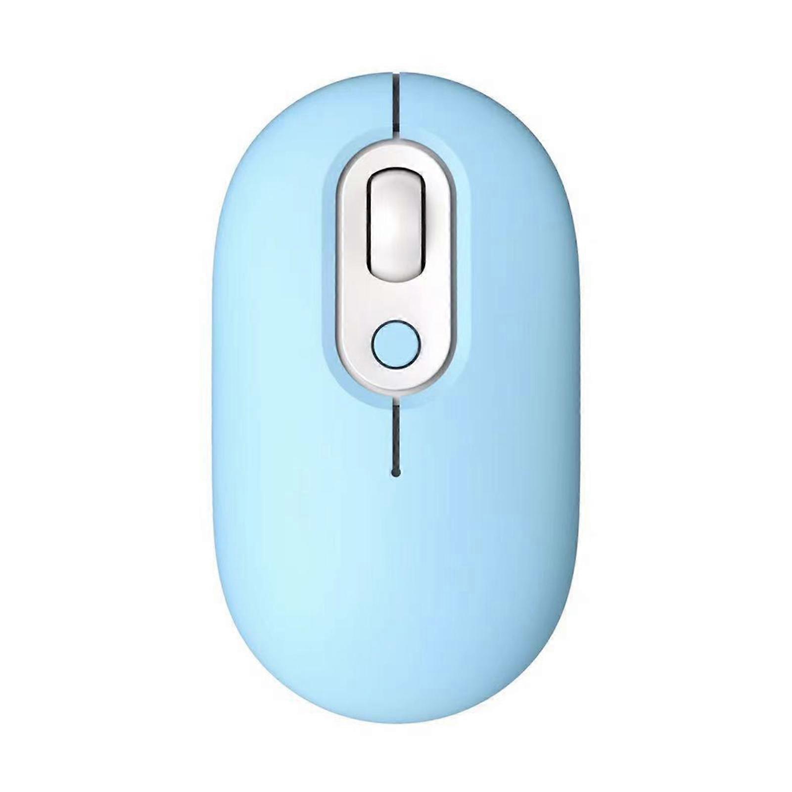 Dual Mode Wireless Mouse with Color Light Long Distance Quiet Mouse for PC Computer Laptops