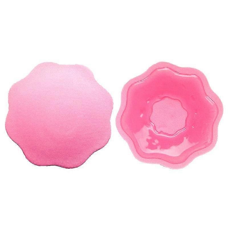 Silikon selbstklebende BHs Brust AufkleberB Rosa)