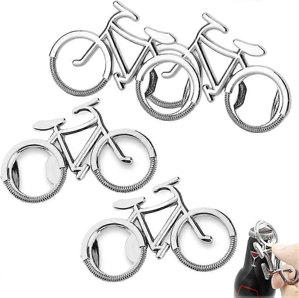 Pack Of 4 Mini Bicycle Bottle Openers,portable Beer Opener,beer Bottle Openers
