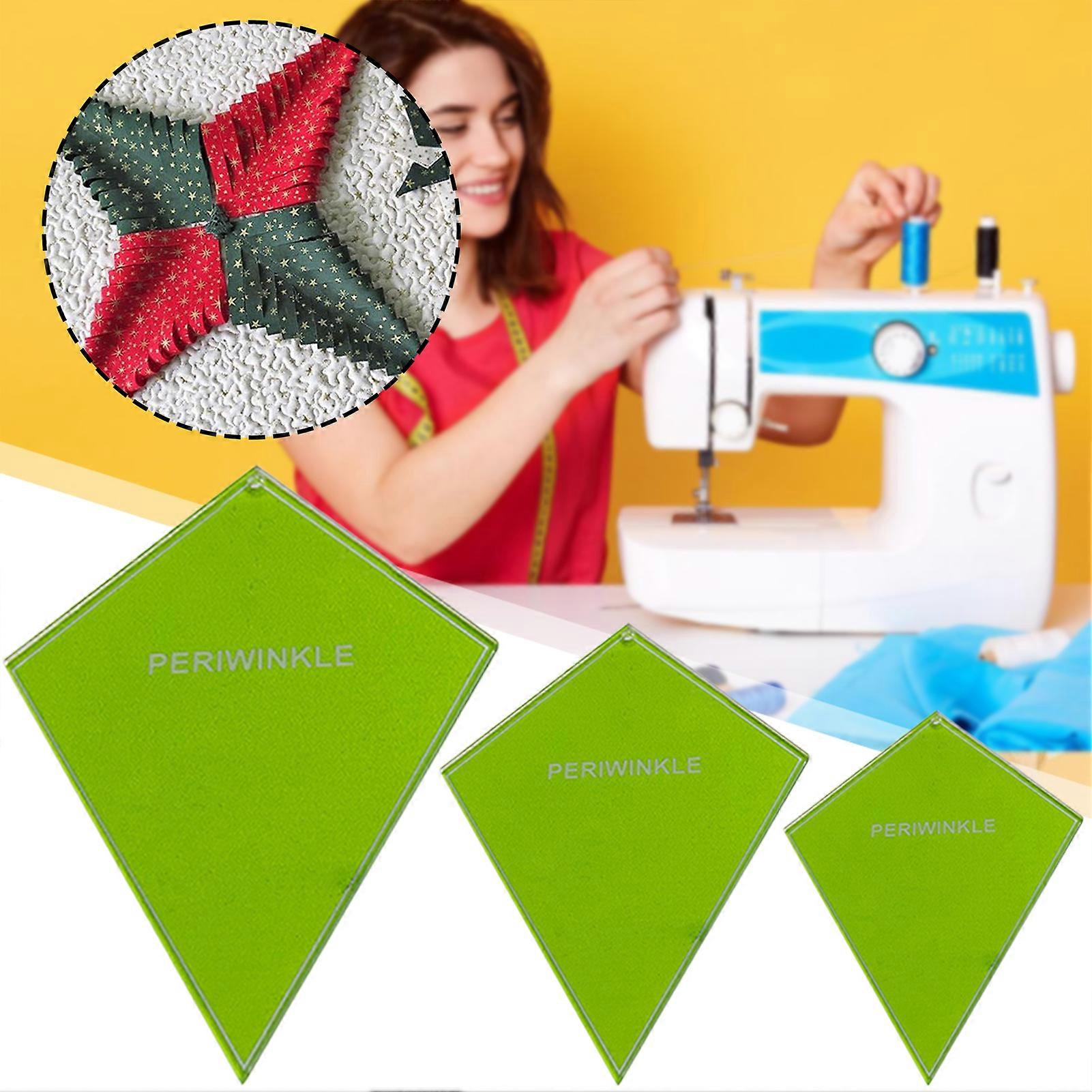 3pcs Periwinkles Pattern Quilting Rulers Templates Multipurpose Lightweight DIY Craft Tool for Home DIY Craft