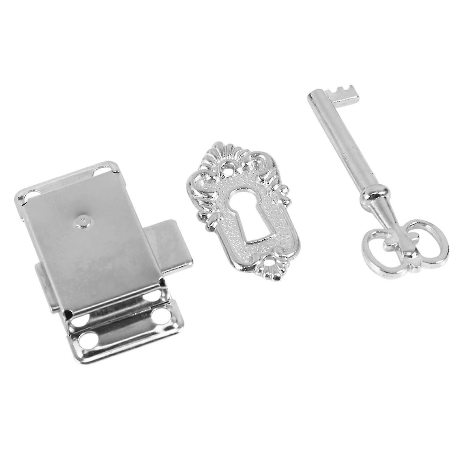 Antique Classical Drawer Cabinet Wardrobe Cupboard Gate Door Lock Key JS