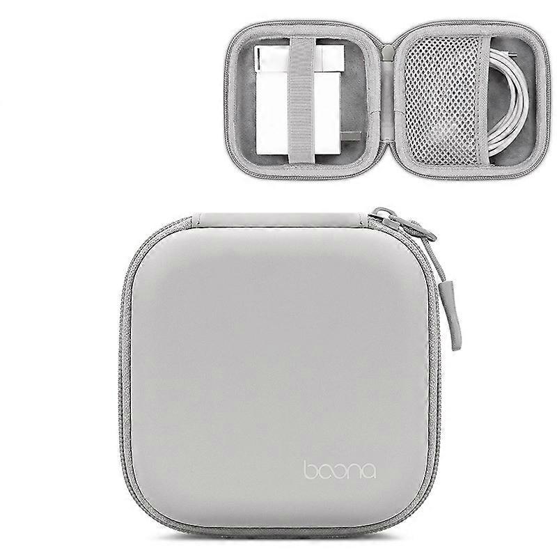 Baona Headphone Cable Bag, Specification: Large Square Gray