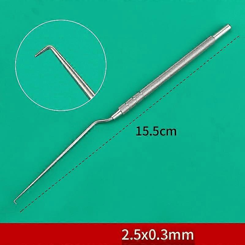 الفولاذ المقاوم للصدأ الأذن استخدام هوك Cerumen هوك / earpick مستقيم / بندقية نوع مستشفى الأنف والأذن والحنجرة أداة أداة الأذن إزالة الشمع مجموعات