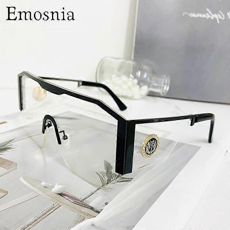 Emosnia Oversized Classic AdultSolbriller Voksen One Piece Brand Design Windproof Solbriller Sports Shield Big Frame Mand UV400