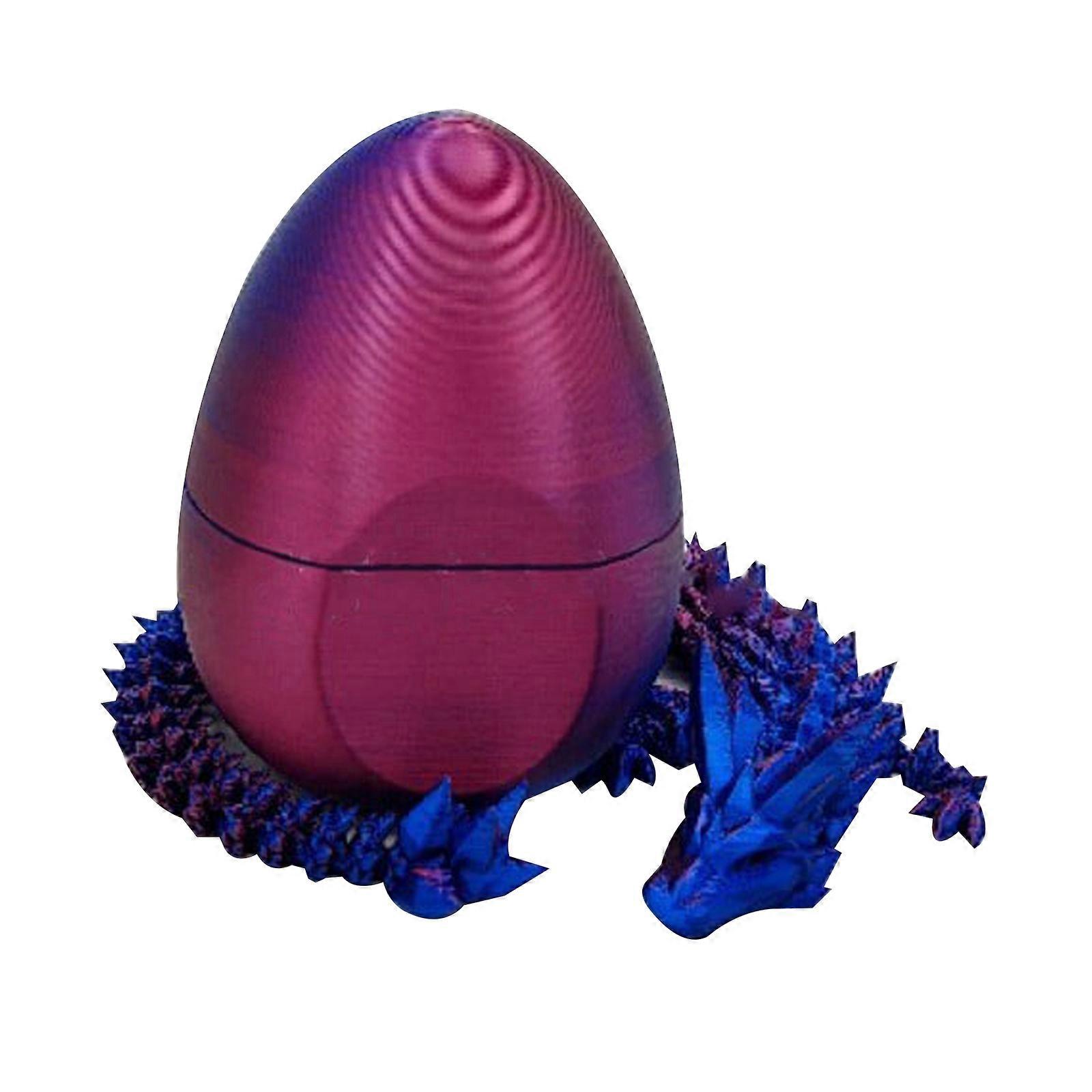 Flavery Dragon Egg - hračka s překvapením s flexibilním perleťovým leskem draka, 3D tištěný dárek, 100% nový