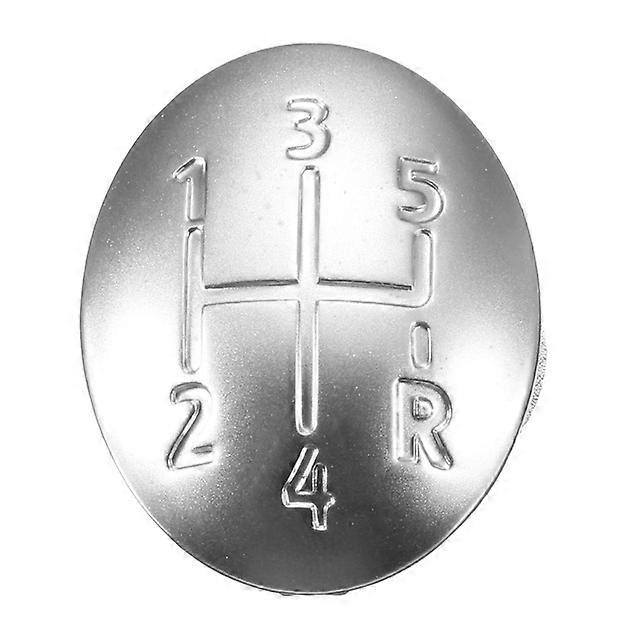 5/6 Speed Car Gear Knob Stick Badge Emblem Trim Cap Cover For Renault Clio Megane Scenic Twingo Chrome Auto Styling Accessories