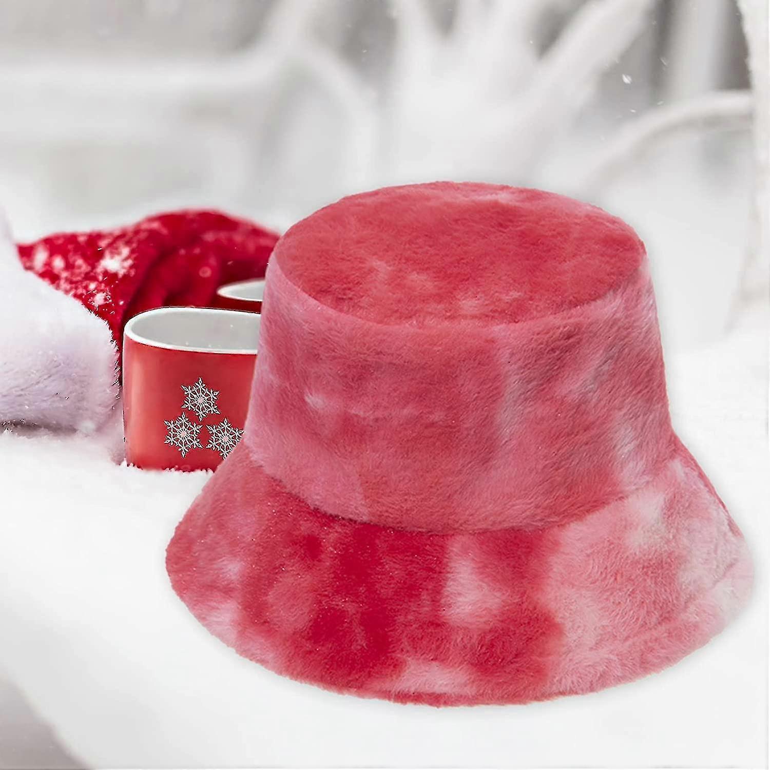 Cau En Peluche Tricot Cau D'hiver Teint Cravate Pour Femmes Positnement Chaud Casquettes De Non Femmes Bret Enfant 2 Ans