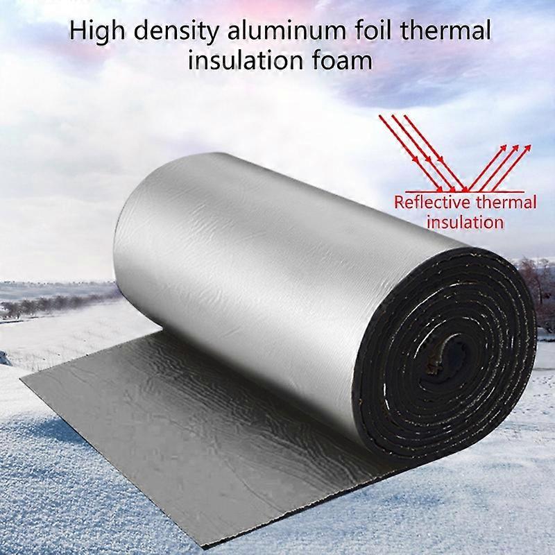 3/5/7/10/15/20/30mm Car Hood Engine Firewall Heat Mat Deadener Sound Noise Proof Insulation Deadening Aluminum Foil Sticker