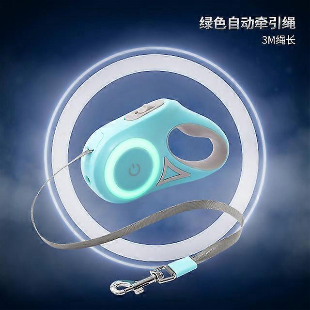 New LED Flashlight Extendable Dog Leash Automatic Retractable Big Small Pets Products for Pet Accessories Collar Harness LeashesPet Leashes