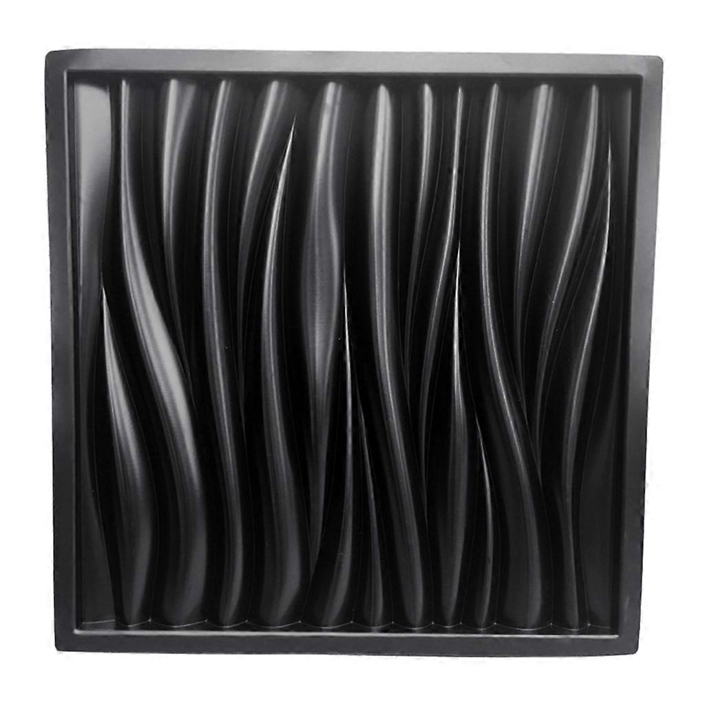 Wave Pattern Wall Concrete Cement Plaster Mold Plastic Brick Stone Tiles Garden