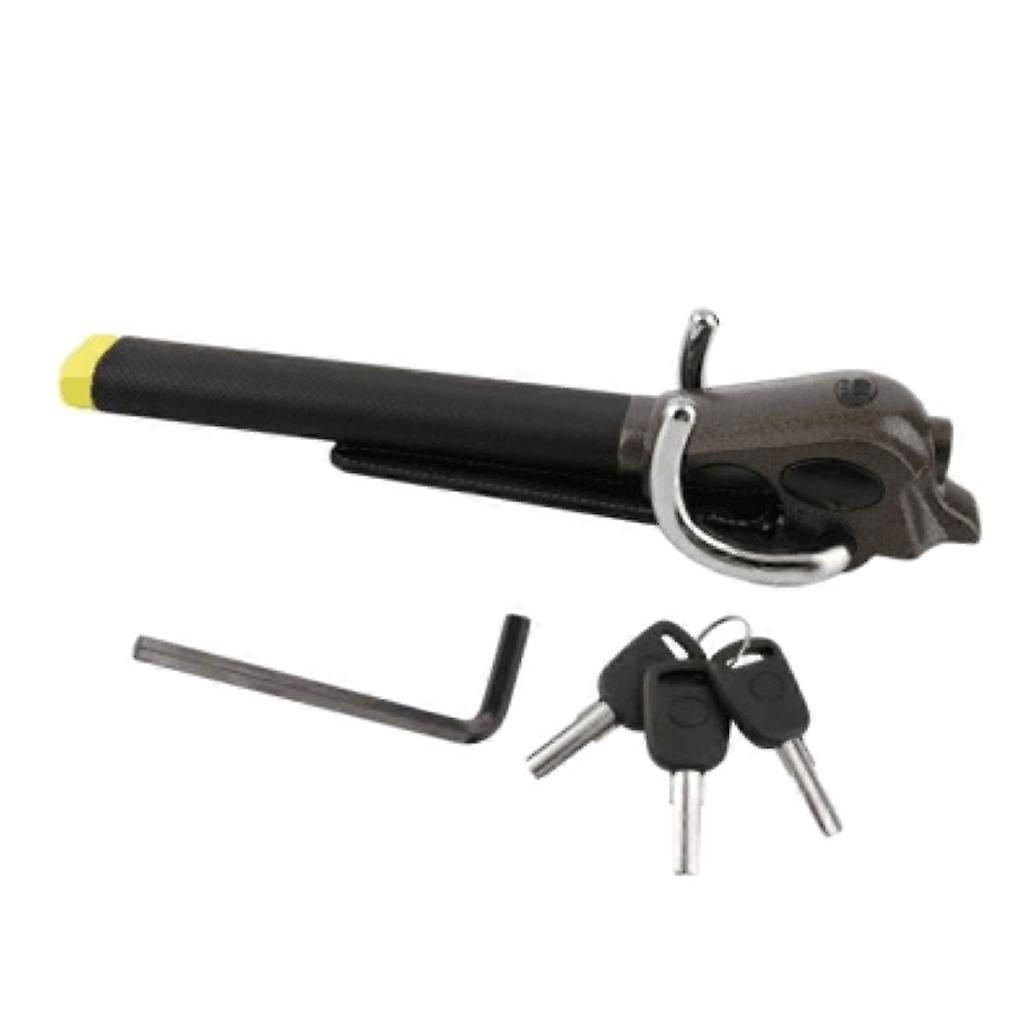 Steering Wheel Security Lock Foldable Vehicle Car Airbag Anti Theft With 3 Keys
