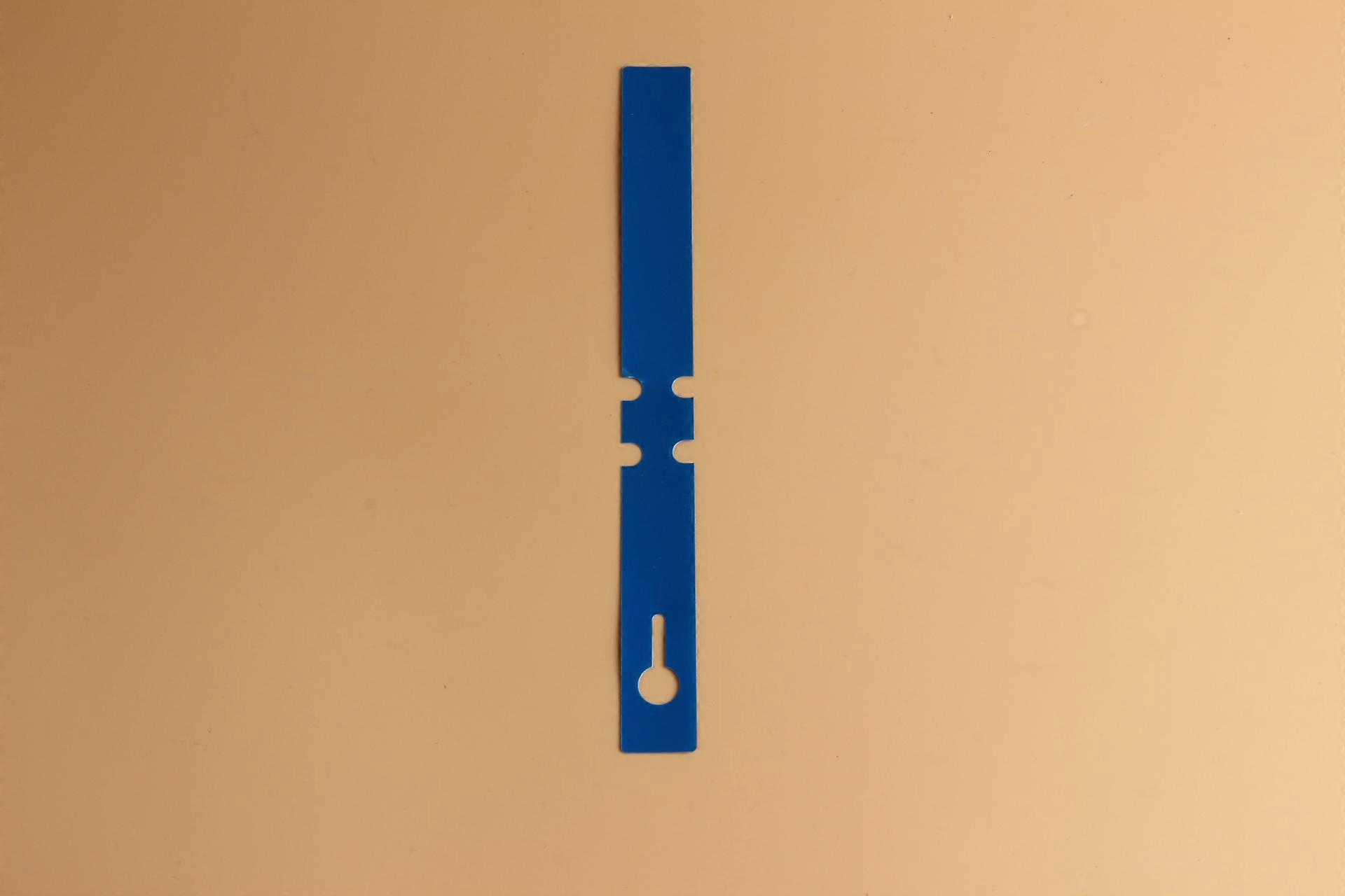 200 White Plastic Plant and Tree Tags for Hanging 2 x 20cm with Large Writing Area Blue