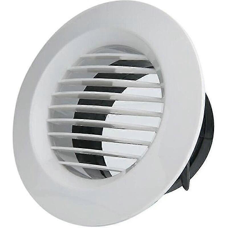 100mm Round White Plastic Vents With Air Vent For Large Air Outlet Area, No Wind Blocking And No Noise