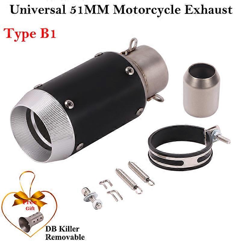 Mini-Rohr von Escape Universal für Motorräder, modifizierter DB Killer-Schalldämpfer von 51 mm für Ninja 650, MT-03, GSXR600, CBR1000RR, R7, MT07, Z900