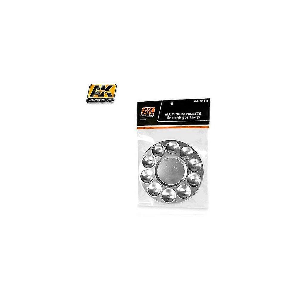 AK Interactive AK613 Aluminium Palette - 10 Wells Round