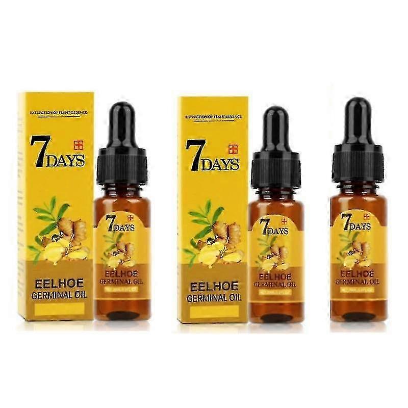 1-3 יח 'ג'ינג'ר צמיחת שיער מהירה 10 יום ג'ינג'ר Germinal סרום תמצית טבעית נשירת שמן טיפול צמיחה שיער תיקון שיער טיפול
