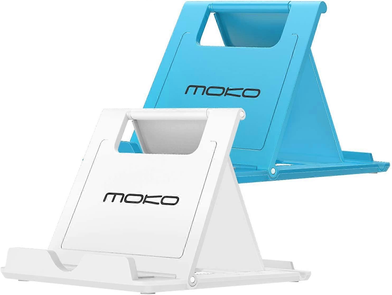 2 Pack Phone/Tablet Stand, Foldable Desktop Holder for 4-11" Devices, Compatible with iPhone 13 Pro Max/13, iPhone 12/12 pro Max/11, iPad Air 4/Mini 6