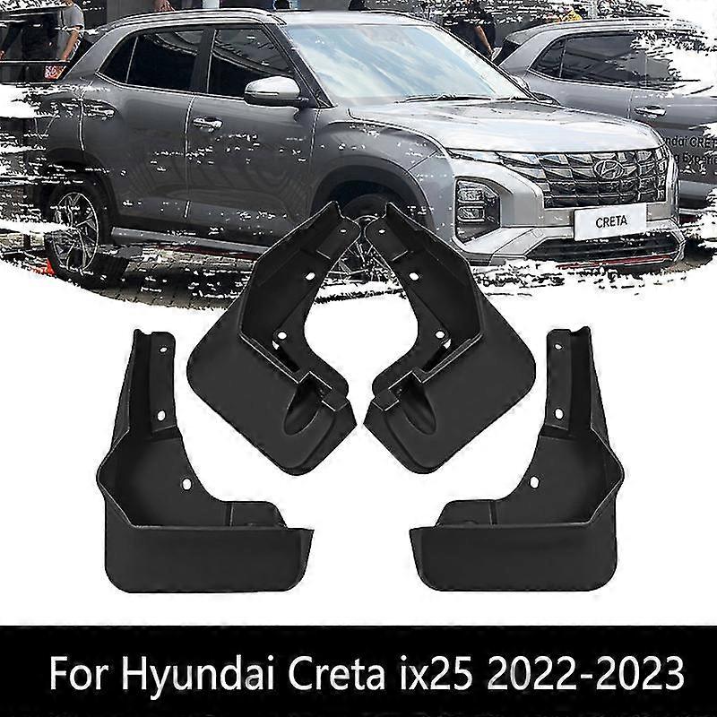 For Hyundai Creta Ix25 Mk2 Su2 2022 2023 Front Rear Mudguards Wheel Protector Splash Guards Car-styling Fender Upgrade Mudflaps