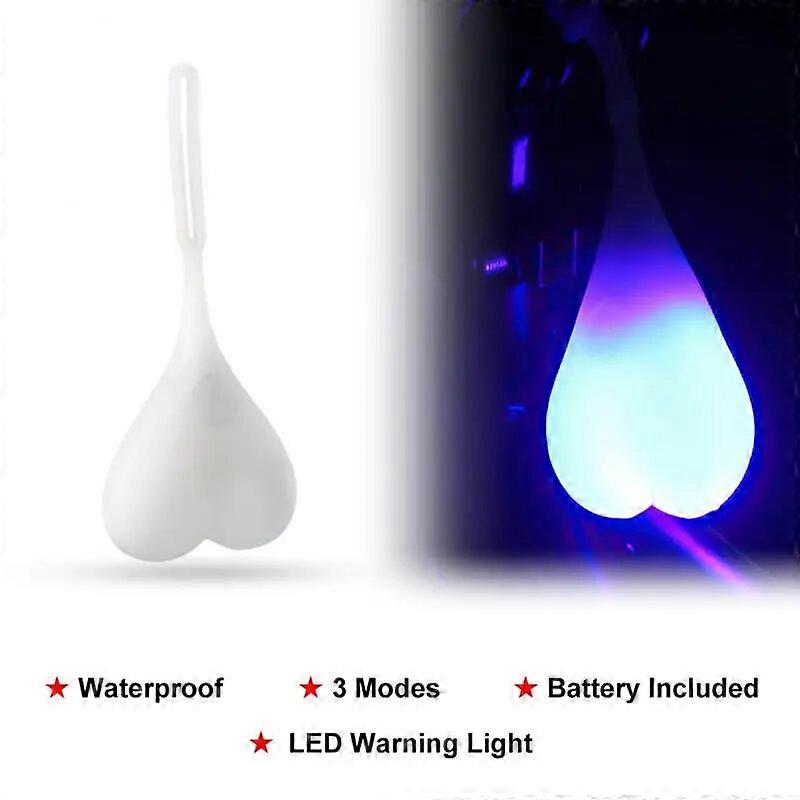 Cycling Balls Tail Silicone Light Creative Bike Waterproof Night Running LED Red Warning Safety Bicycle Seat Back Knapsack Lamp
