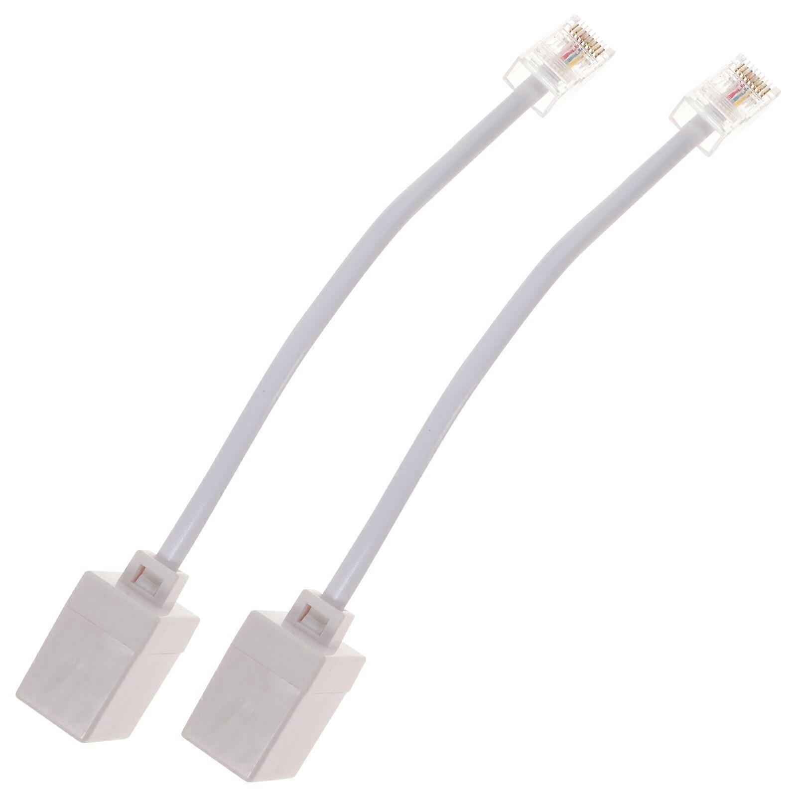 2 stücke Rj11 Zu Rj45 Adapter Telefon Zu Ethernet Adapter Telefon Zu Ethernet Kabel