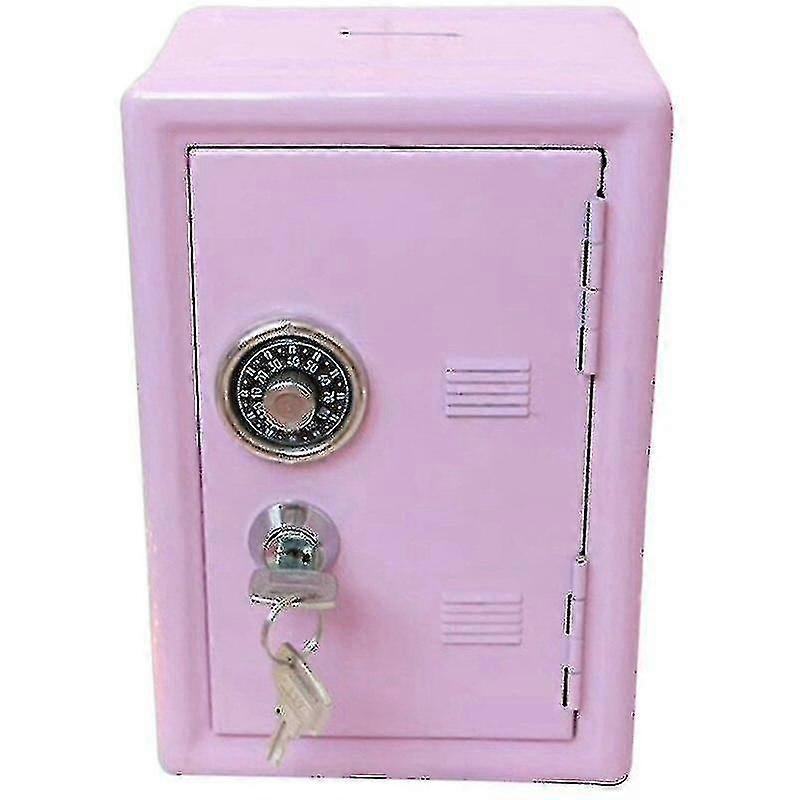 Enfants Tirelire Mini Tirelire Coffre-fort Combinaison Avec Clé Métal Tirelire Rangement Chambre Casier
