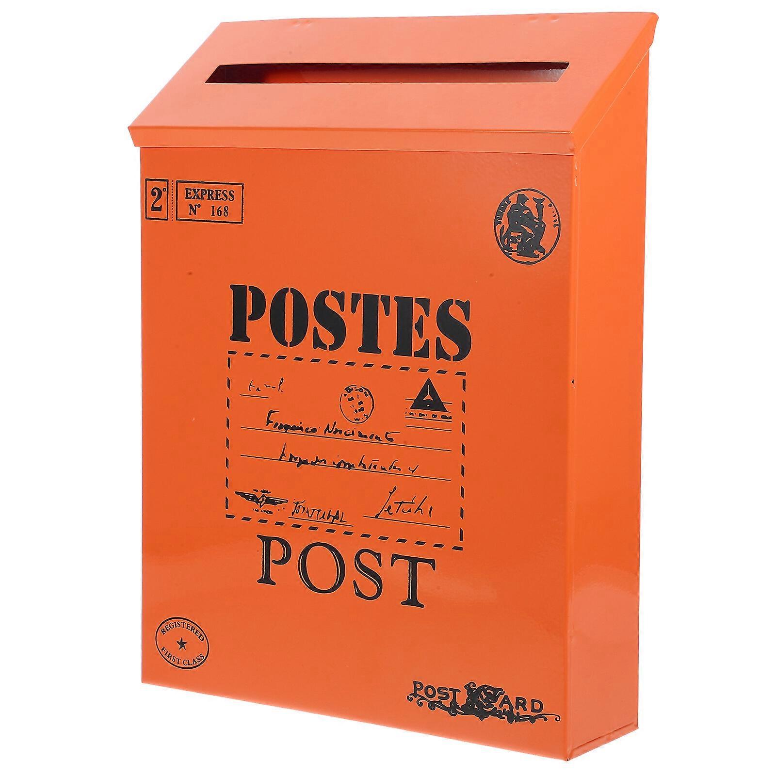 Wall Mounted Mailbox Newspaper Box Vintage Wall Mount Mailbox Post Box