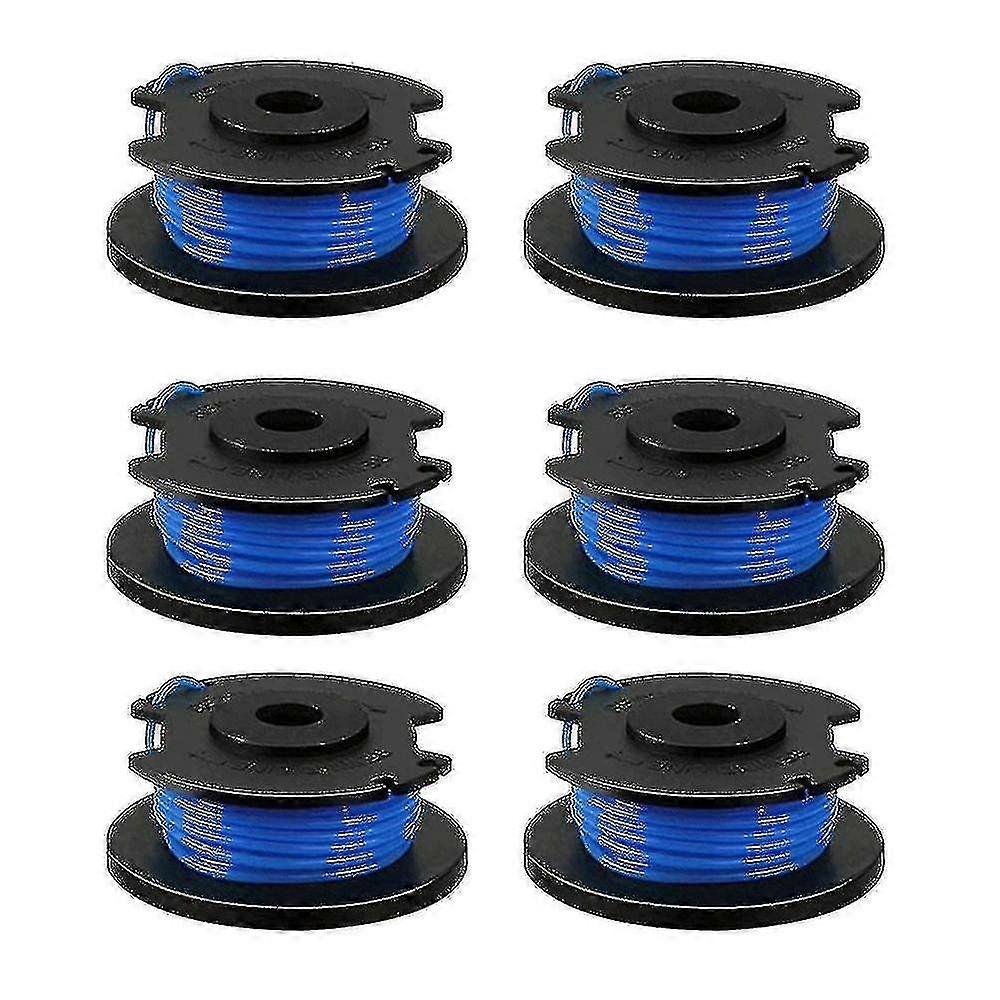 6 Pack Replacement Spools Compatible With Ryobi One+ Ac14rl3a Cordless Trimmerswanan