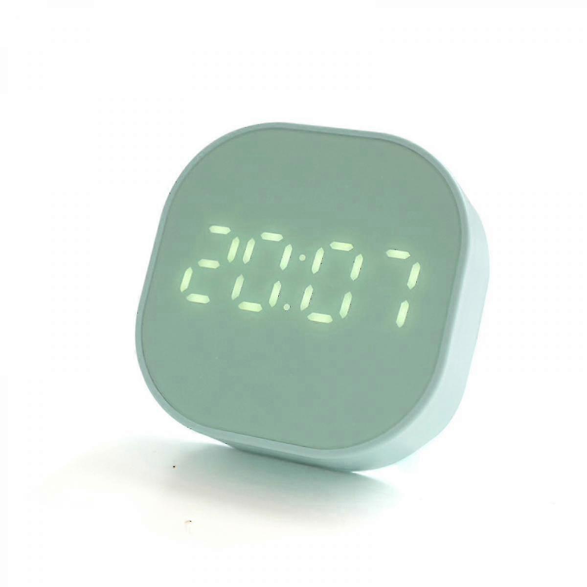 Shower Wall Clock Temperature Display With Suction Cup Kitchen And Bathroom Touch Screen Timer Green