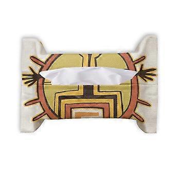 Egypten Figur Sun Totem Pappershandduk Vävnadspåse Servett Bumf