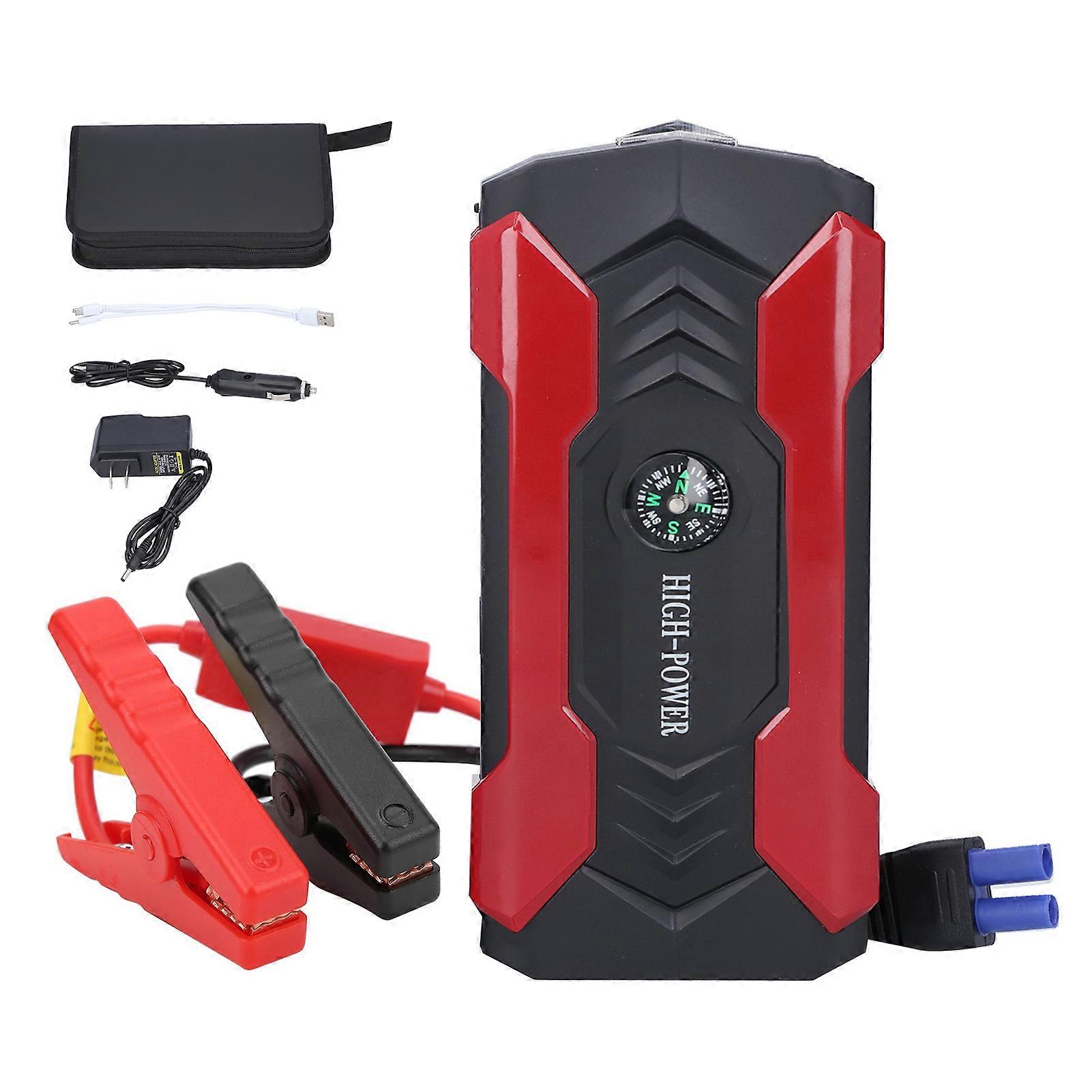 Car Jump Starter 20000mAh 4USB Output Portable for 12V Motorcycles Vans ATVs PickupsUS Plug 110V