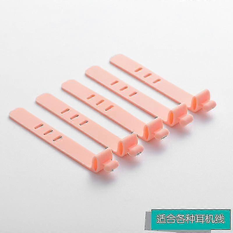 5pcs Cable Ss Adjable Cord Fastener Cable Izer Clips Wire Ties Reusable Rubber Silic Tie