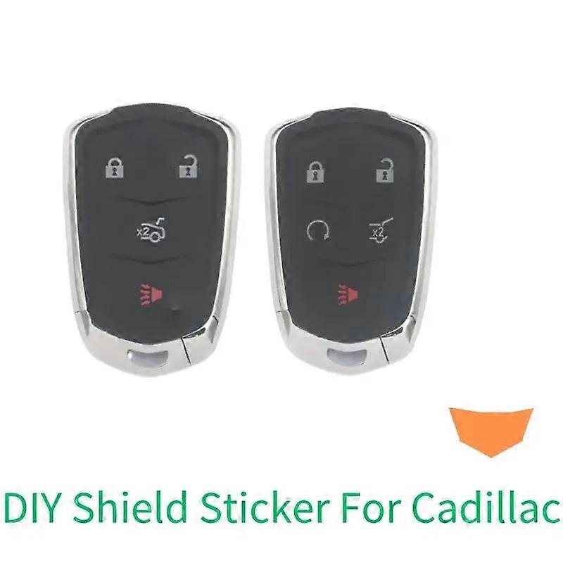 For Cadillac Lyriq CT5 CT6 XT5 XT6 XT4 CTS Escalade Remote Control Fob Cover Car Key Shell Fob KEYDIY Sticker Emblem Badge Label