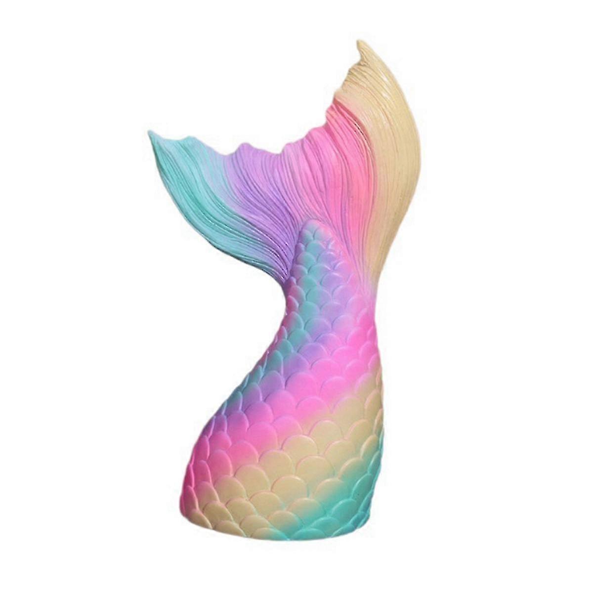 1pcsレインボーマーメイドフィッシュテール貯金箱ホームギフトペンダント貯金箱すべての年齢のギフト株式会社に適しています