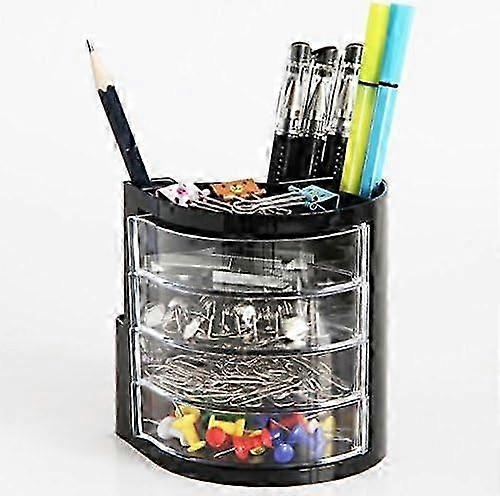 Multifunctional Plastic Desktop Pen Holder,Desk Storage Organizers Case