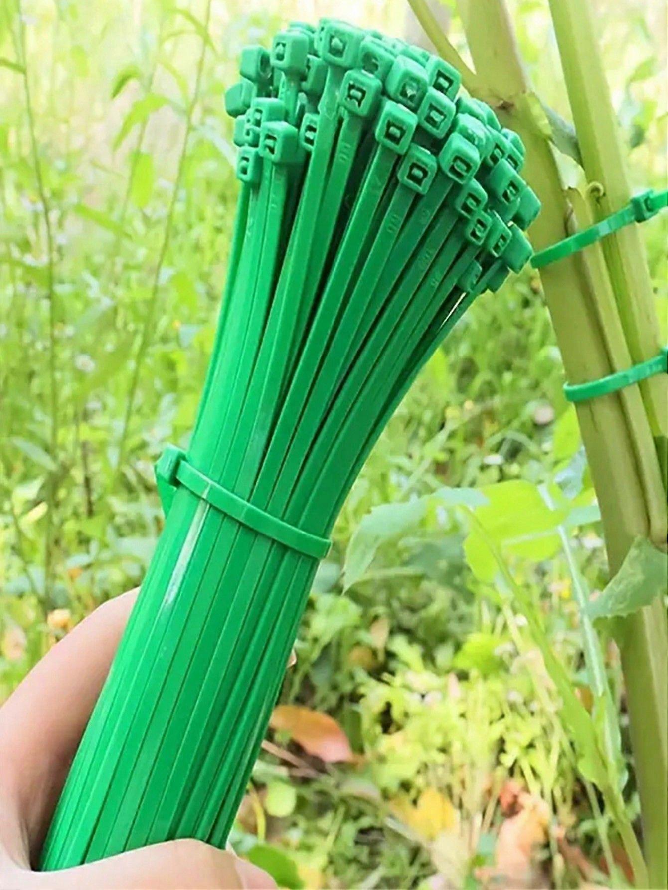 100pcs A Set Of,Gardening Strapping,Zip Ties, Plastic Winding, Plant-Fixing, Portable Gardening Cables, Gardening And Lawn Care