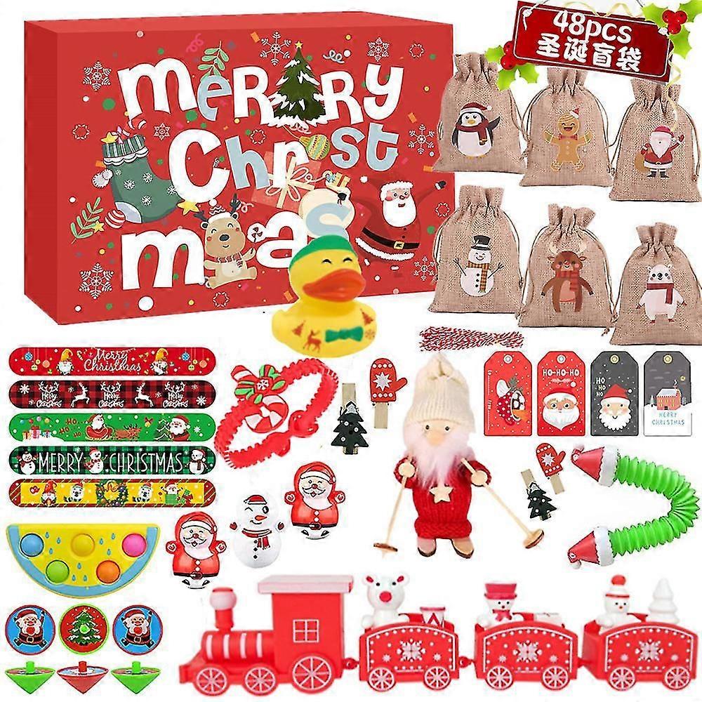 Surprise Box Little Yellow Duck Christmas Advent Calendar Box Gift Set Christmas Rubber Duck Toy