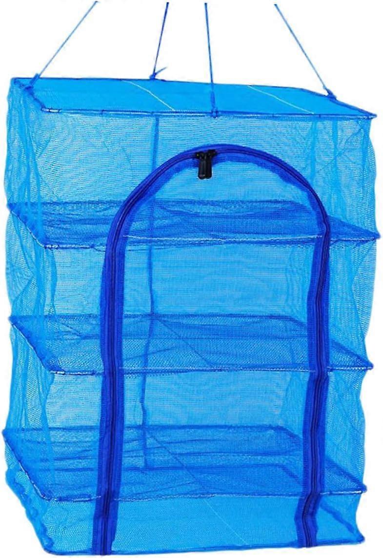 Foldable Outdoor Drying Net, Four-Tier Mesh Design, Lightweight and Portable for Efficient Food Drying and Herbs