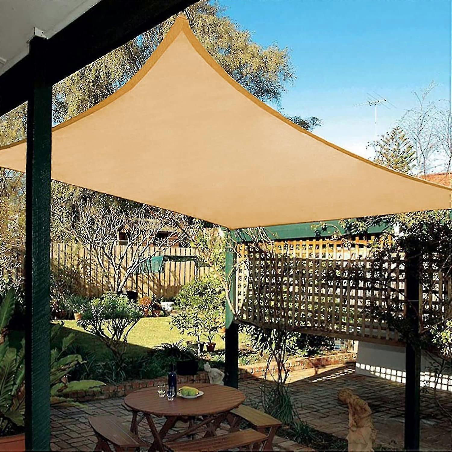 3x4m Rectangular Waterproof Shade Sail,water Resistant Shade Cloth Uv Protection,sand