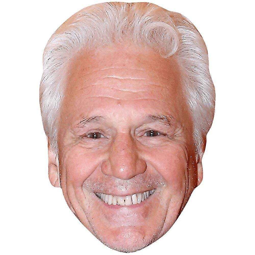 Gerard Lenorman (grått hår) kändismask, platt kort ansikte