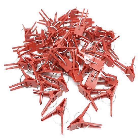 50Pcs/Set Grafting Clips Reusable Flexible ABS Grafting Clips Garden Plant Support Eggplants