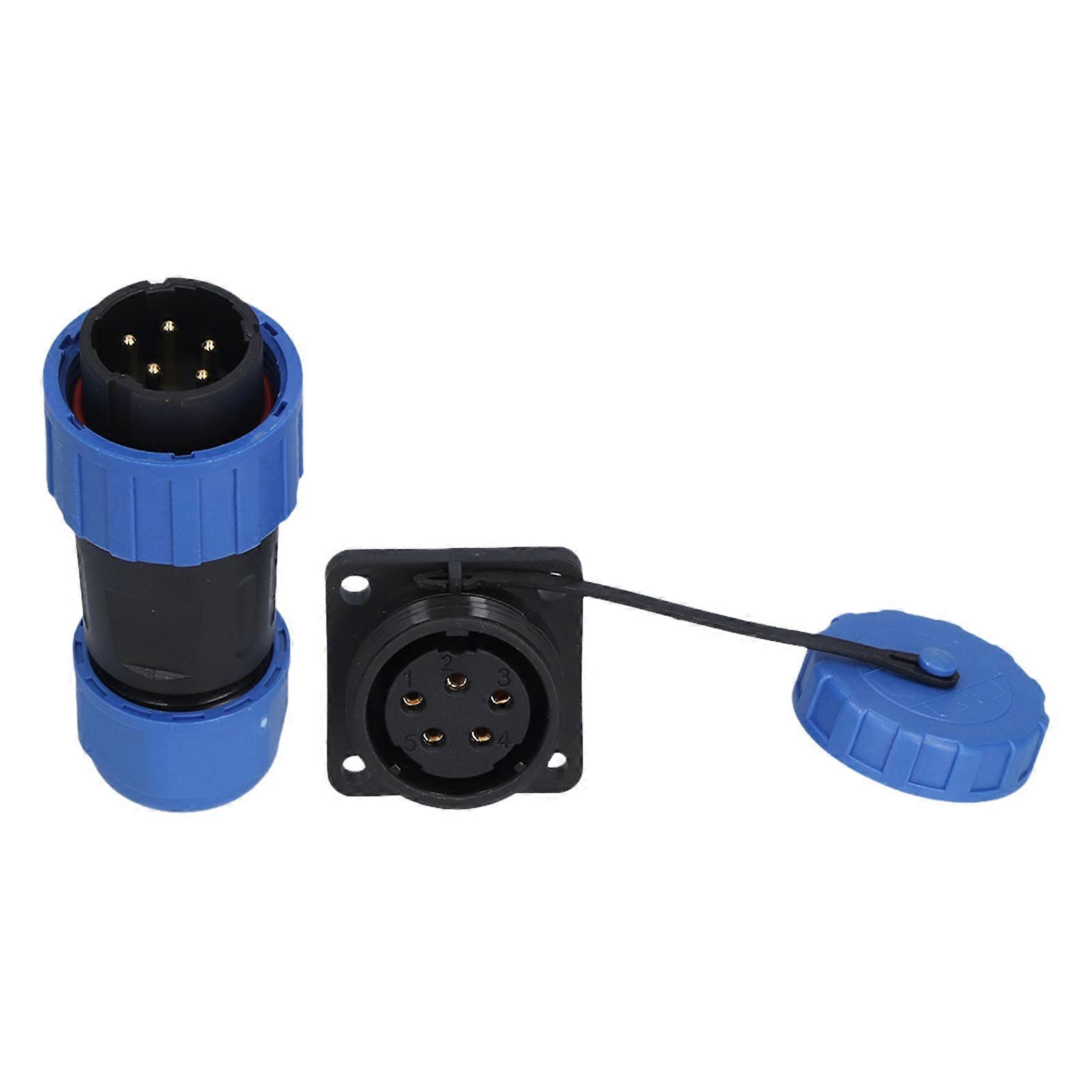 IP68 Waterproof Plug Socket Square Screw Crimping Aviation Industrial Connector Adapter 250V